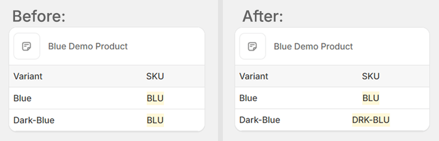 Before and after comparison showing why specific conditional rules must be placed above broader rules