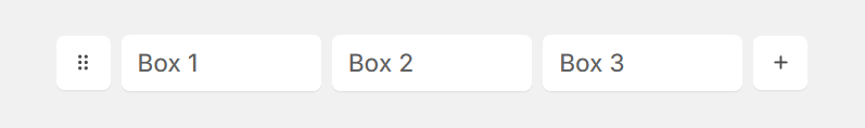 Combo box row on the Update page showing the drag handle, three boxes, and the add button used to build a SKU or barcode.