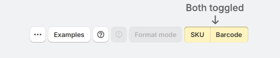 Update which control with both SKU and Barcode enabled during the update flow